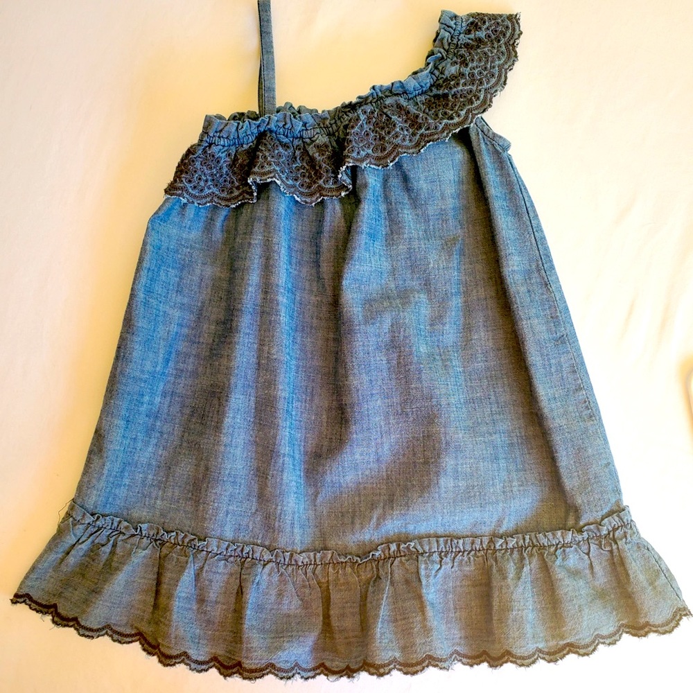 Baby Gap Asymmetrical Denim Dress